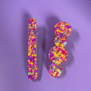 Confetti Hair Clips